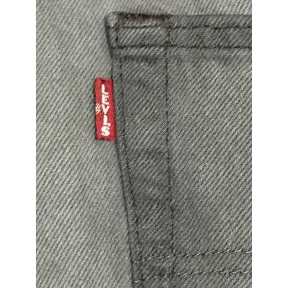 Levis Premium Mens 501 Faded Black Button Fly Straight Leg Jeans-Size 34x30‎ EUC